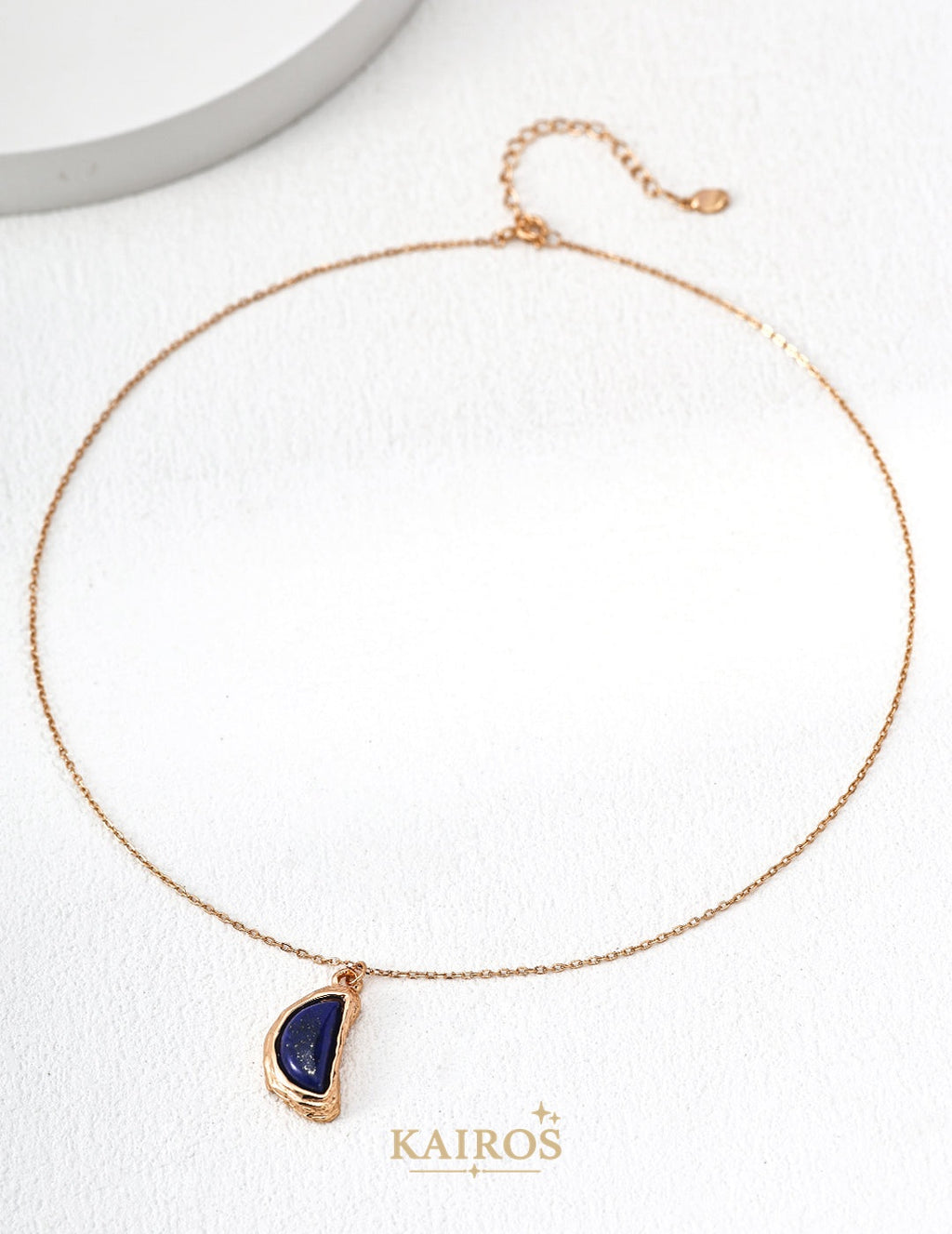 Kairos logo-only cover - Celestial Lapis Lazuli Pendant Necklace
