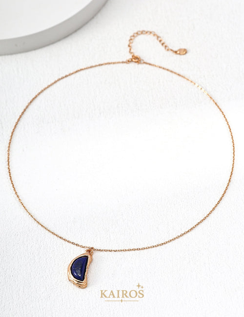 Kairos logo-only cover - Celestial Lapis Lazuli Pendant Necklace