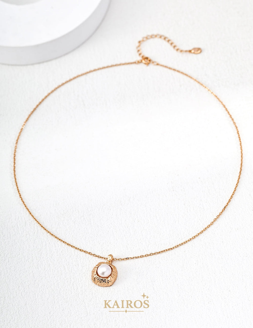 Kairos logo-only cover - Hand-Forged Pearl Necklace