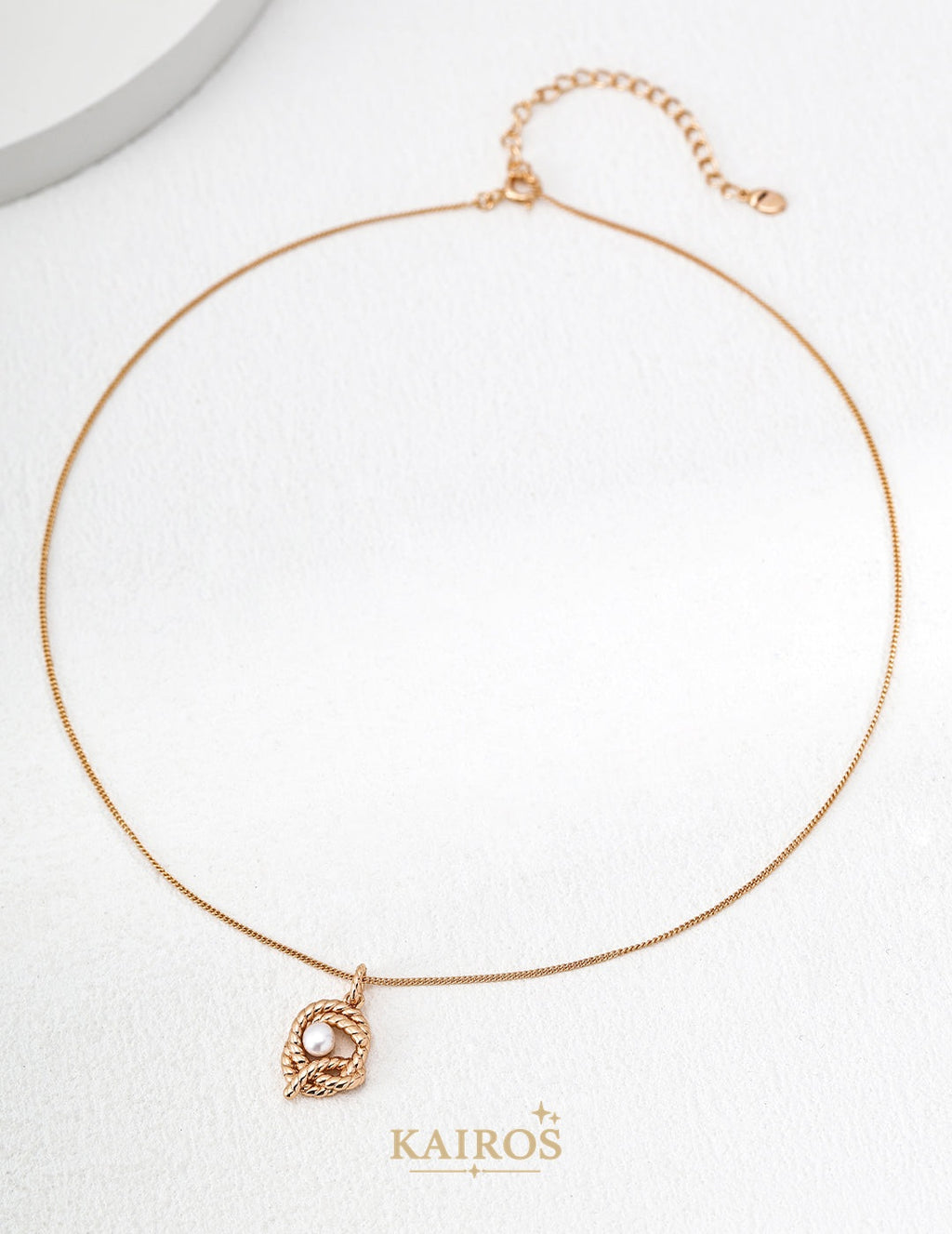 Kairos logo-only cover - Pearl Grace Bloom Necklace