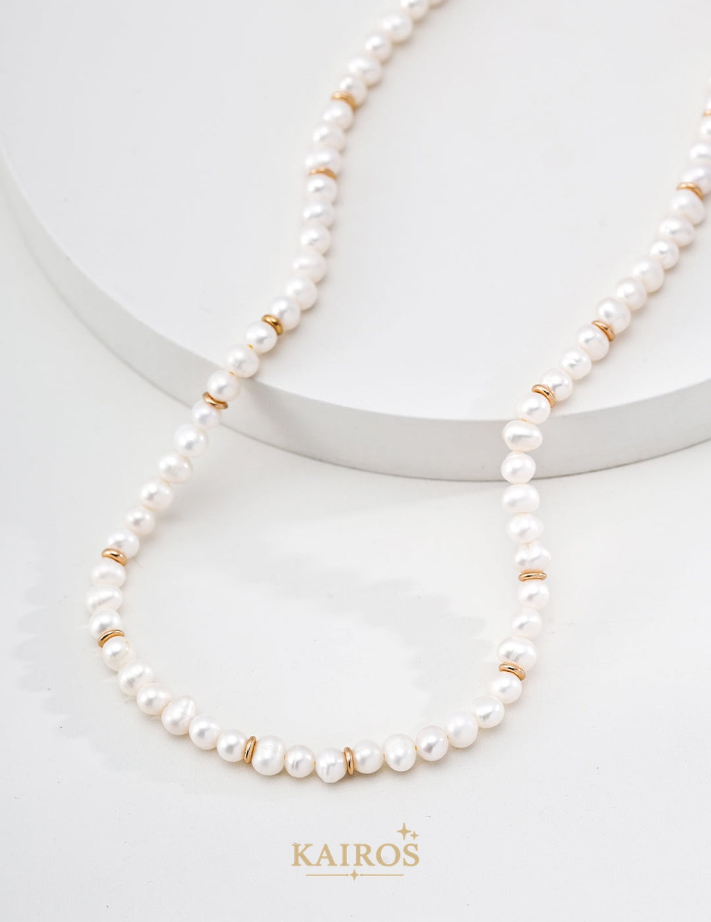 Kairos logo-only cover - Pearl Grace Necklace