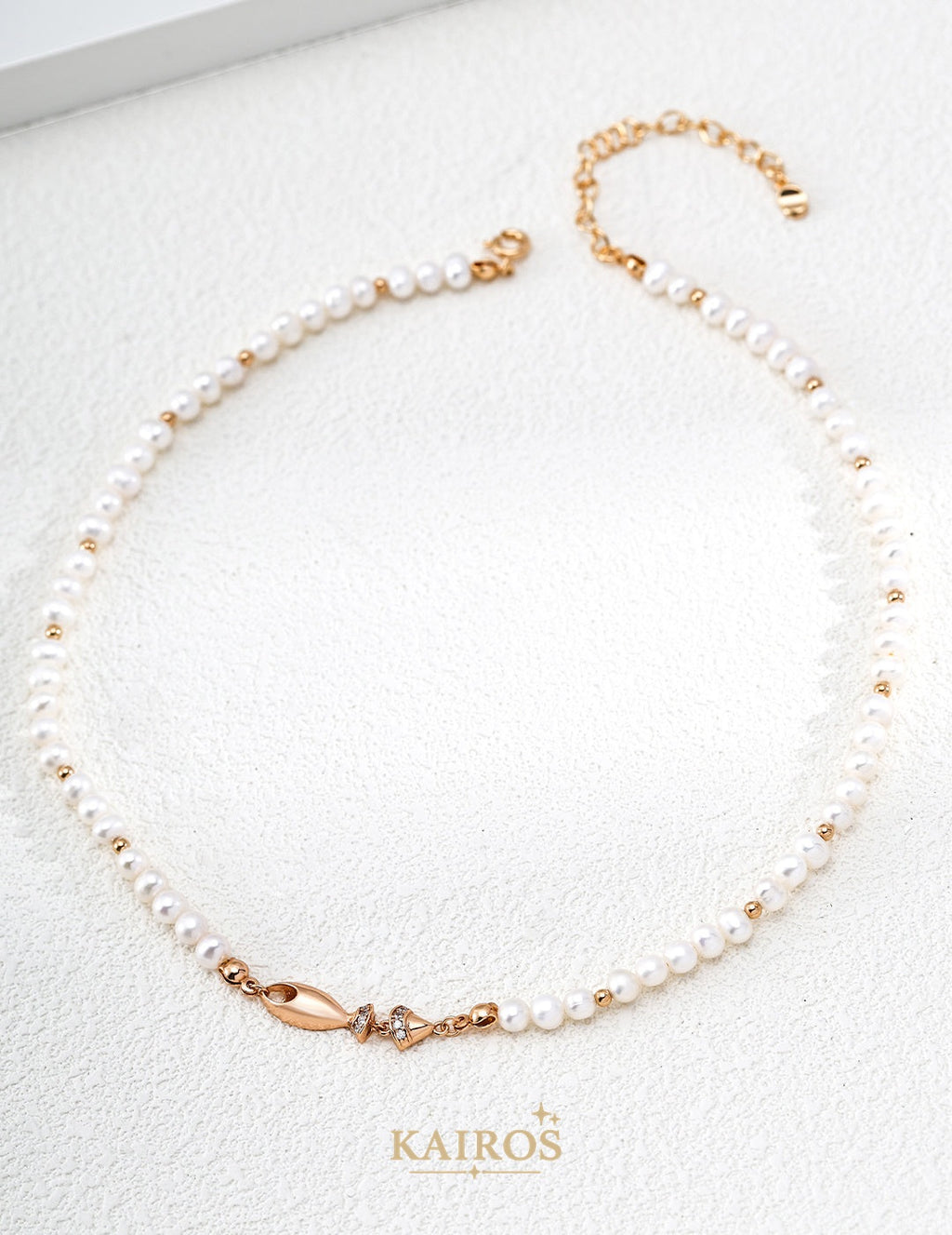 Kairos logo-only cover - Fortune Fish Pearl Necklace