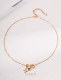 Kairos logo-only cover - Layered Rhythm Zirconia Necklace