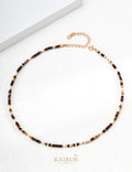Kairos logo-only cover - Yellow Stone & Pearl Necklace