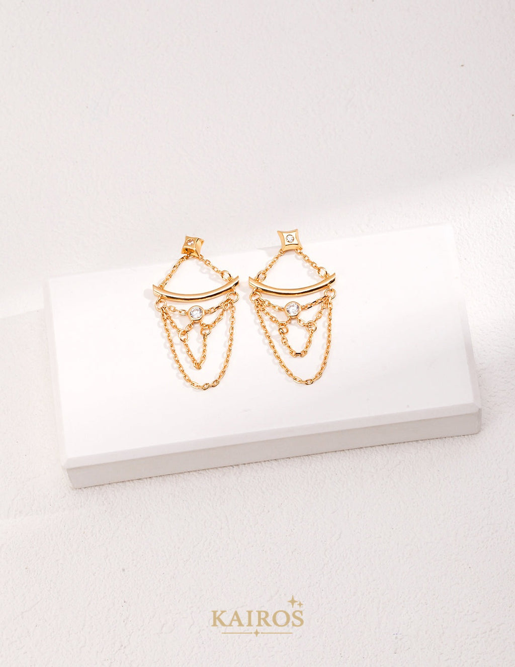 Kairos logo-only cover - Celestial Star Lumiere Earrings