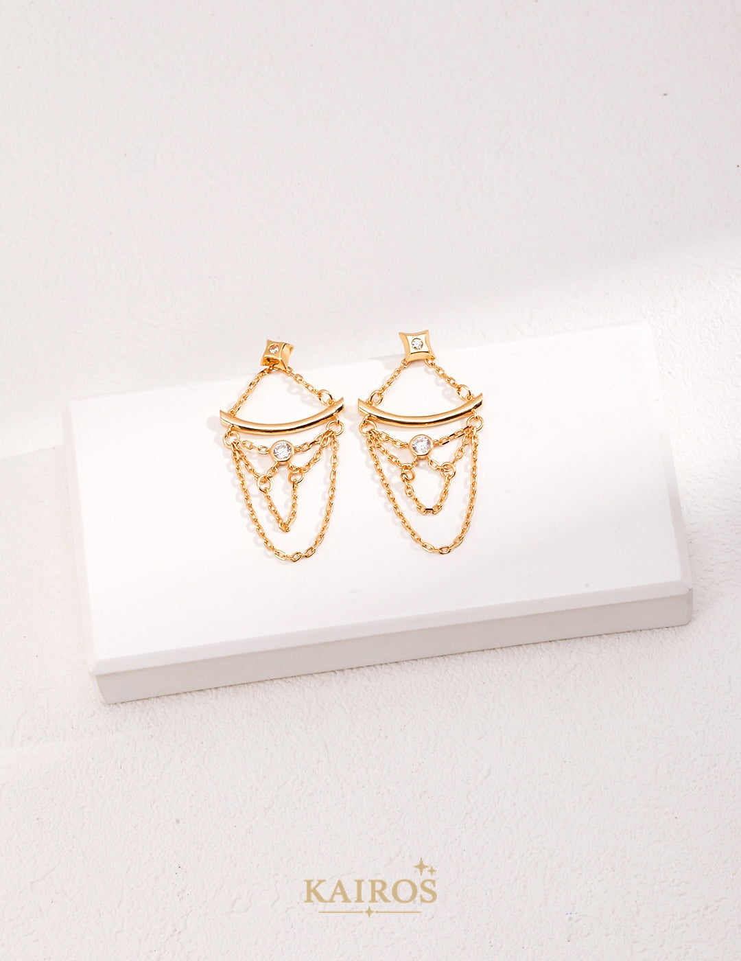 Kairos logo-only cover - Celestial Star Lumiere Earrings