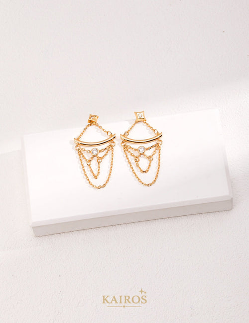 Kairos logo-only cover - Celestial Star Lumiere Earrings