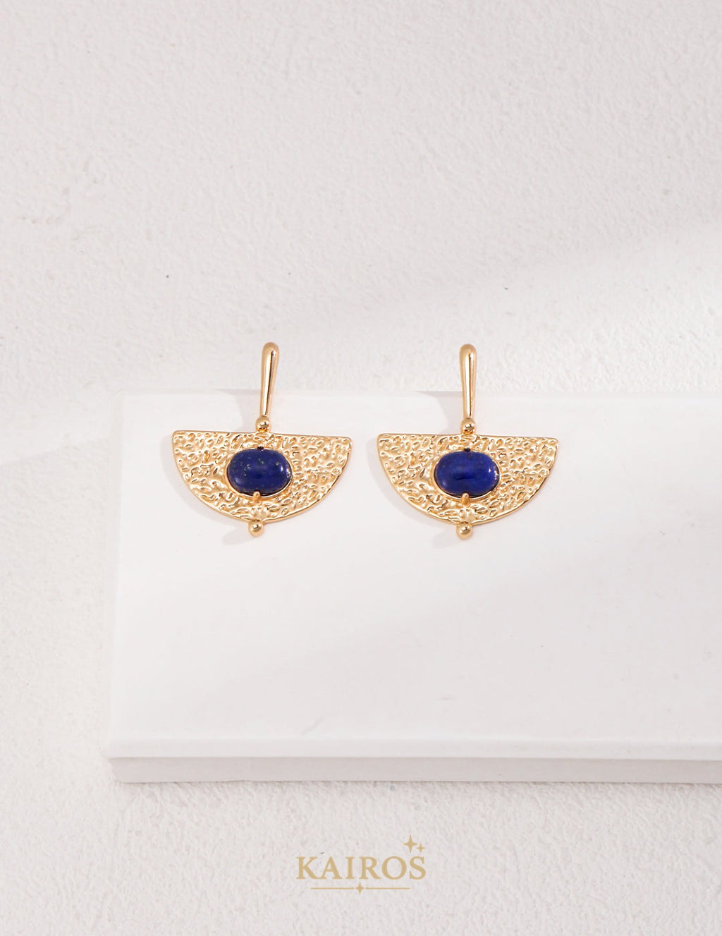 Kairos logo-only cover - Celestial Lapis Lazuli Grace Earrings