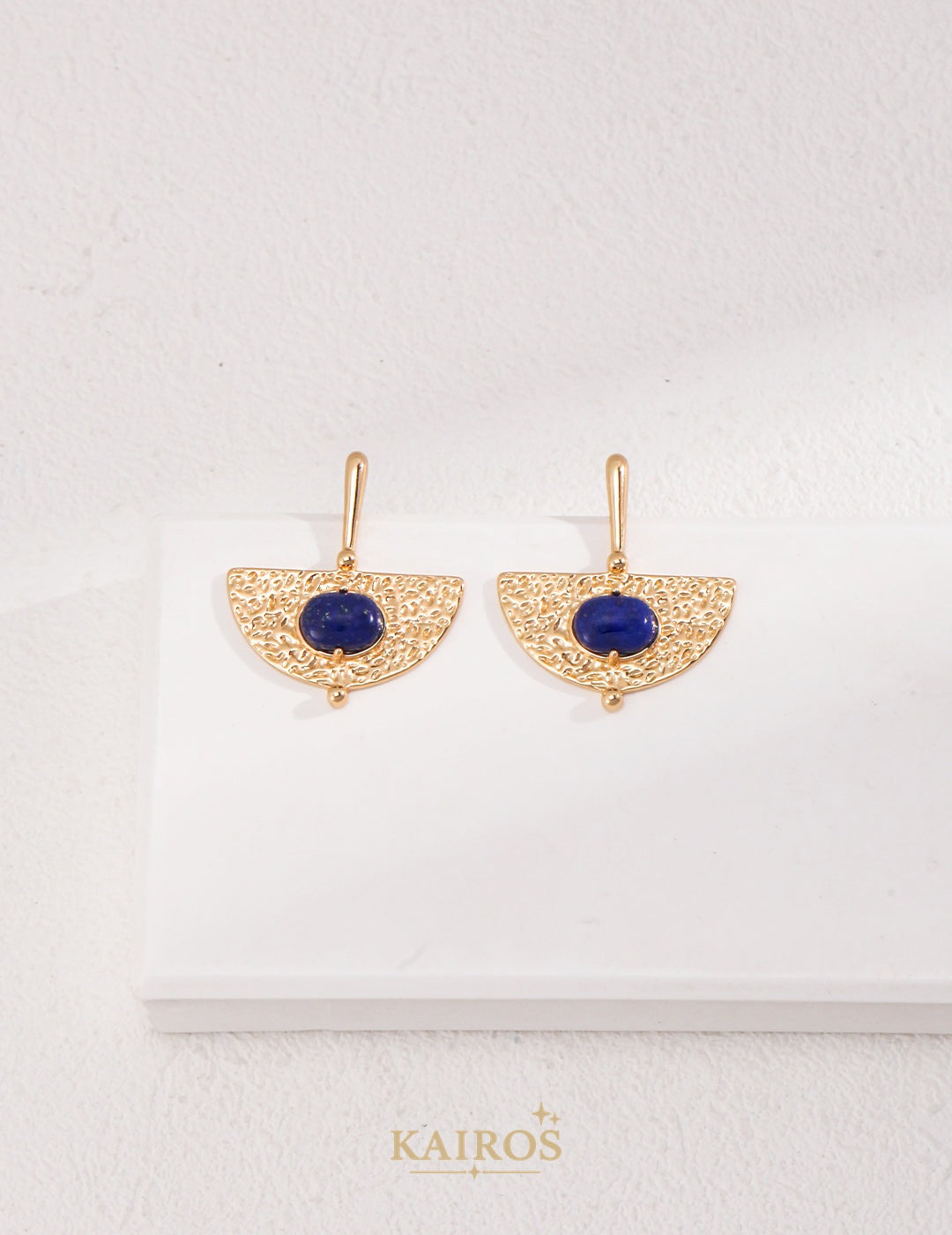 Kairos logo-only cover - Celestial Lapis Lazuli Grace Earrings