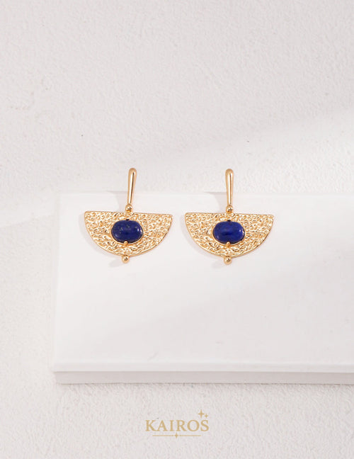 Kairos logo-only cover - Celestial Lapis Lazuli Grace Earrings