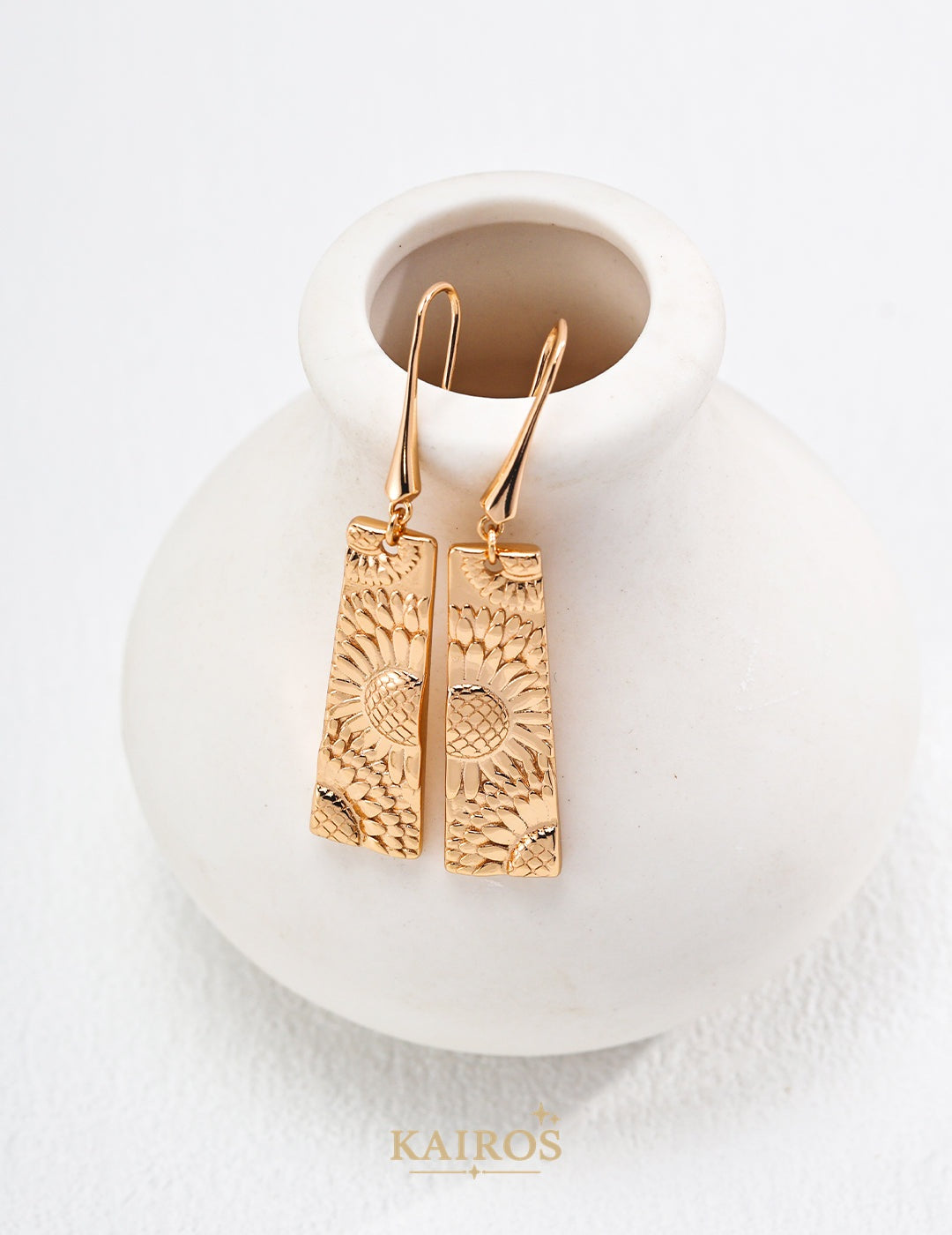 Kairos logo-only cover - Arc Flow Bloom Earrings