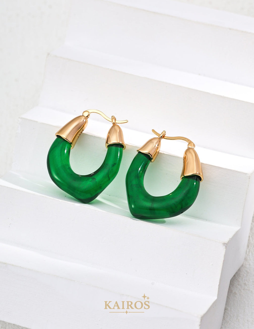 Kairos logo-only cover - Amber Renewal Earrings