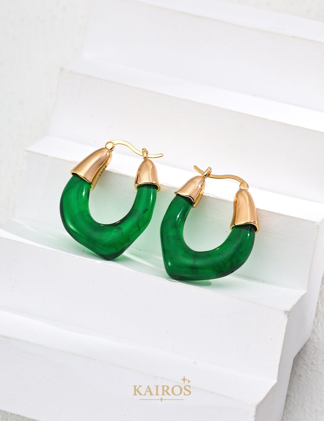 Kairos logo-only cover - Amber Renewal Earrings