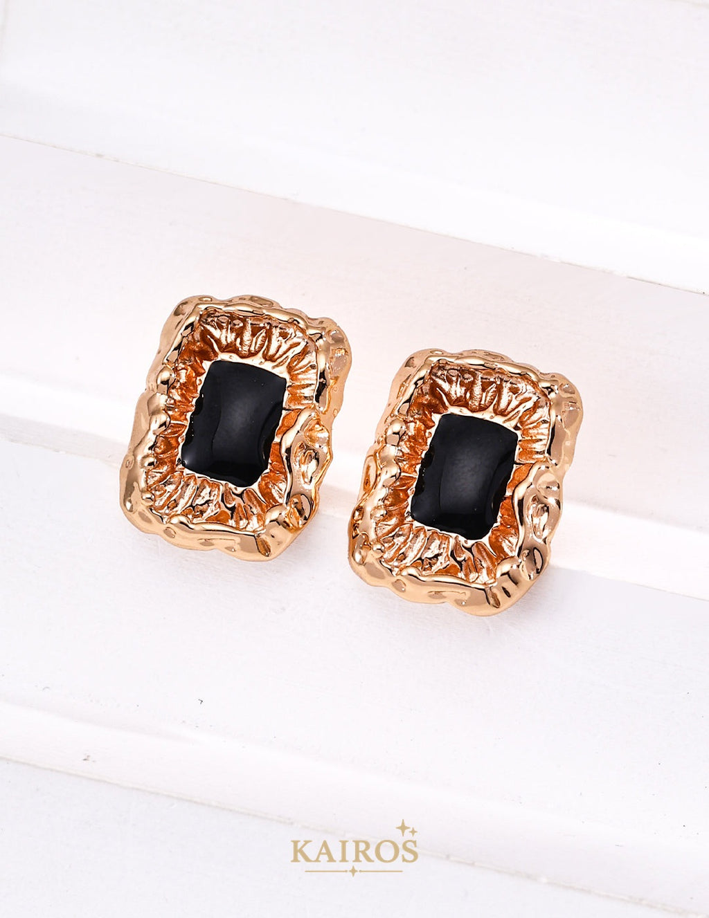 Kairos logo-only cover - Enamel Glow Earrings