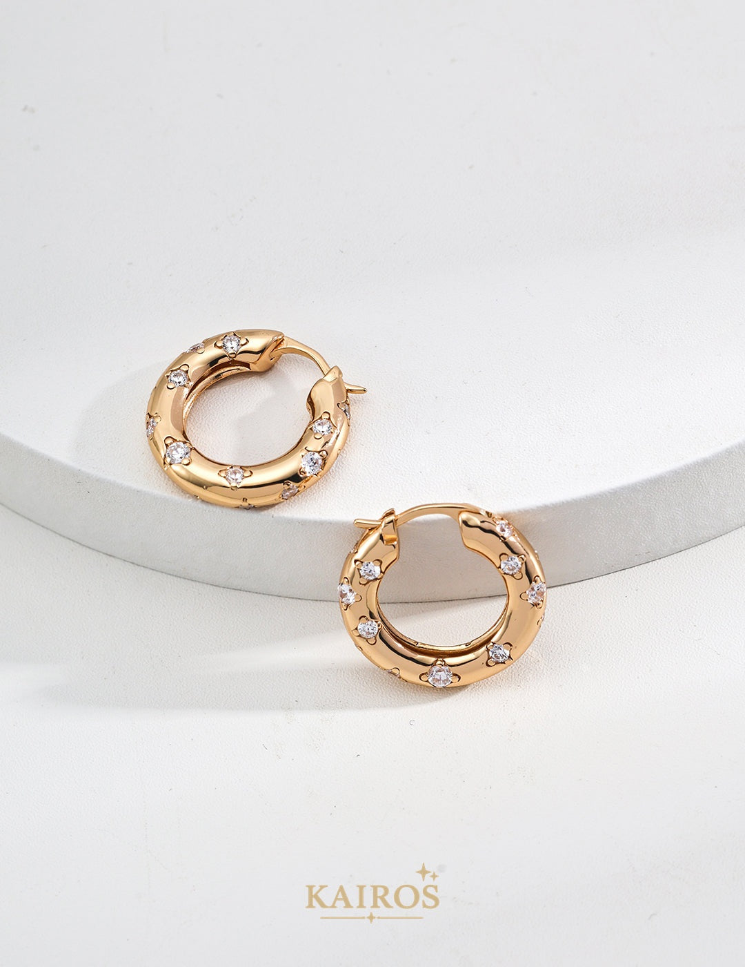 Kairos logo-only cover - Vintage Lumiere Radiance Earrings