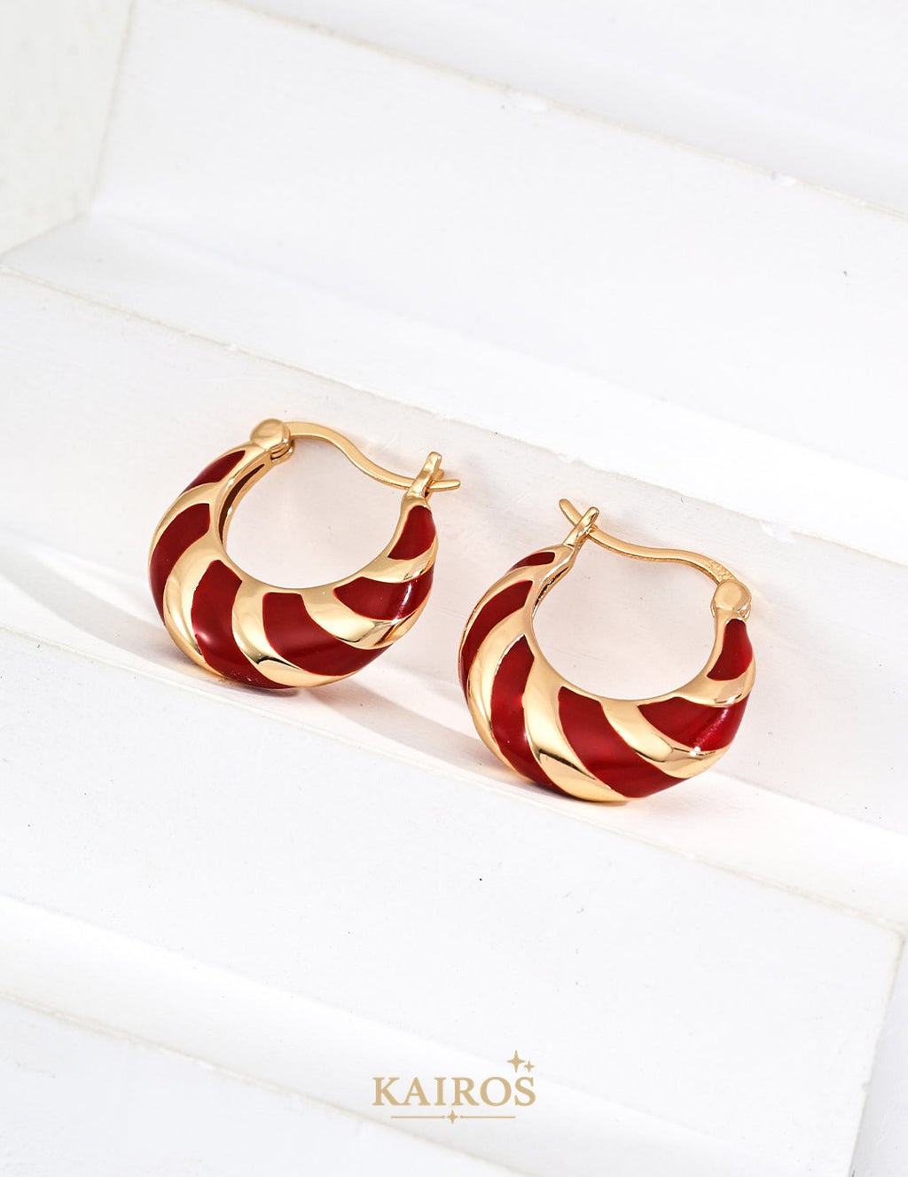 Kairos logo-only cover - Enamel Glow Grace Earrings
