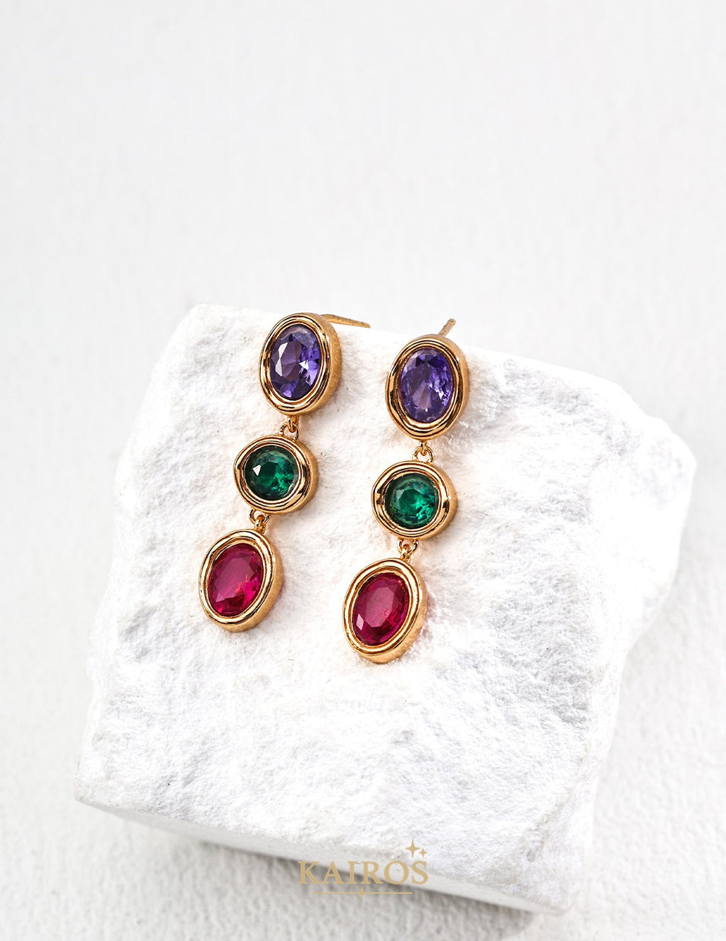 Kairos logo-only cover - Vintage Light Lumiere Earrings