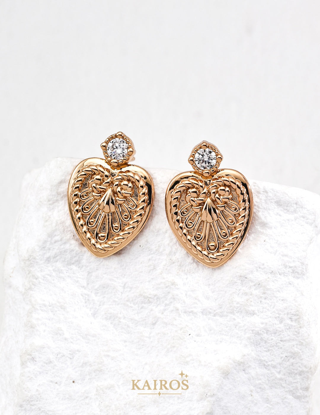 Kairos logo-only cover - Vintage Radiance Bloom Earrings