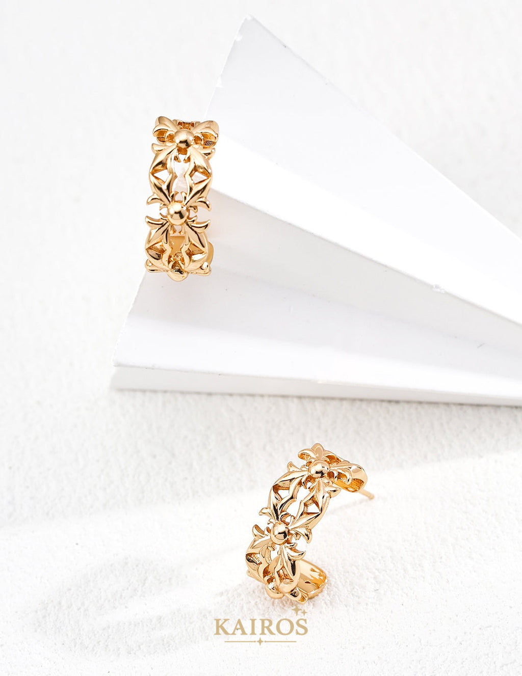 Kairos logo-only cover - Vintage Glow Grace Earrings