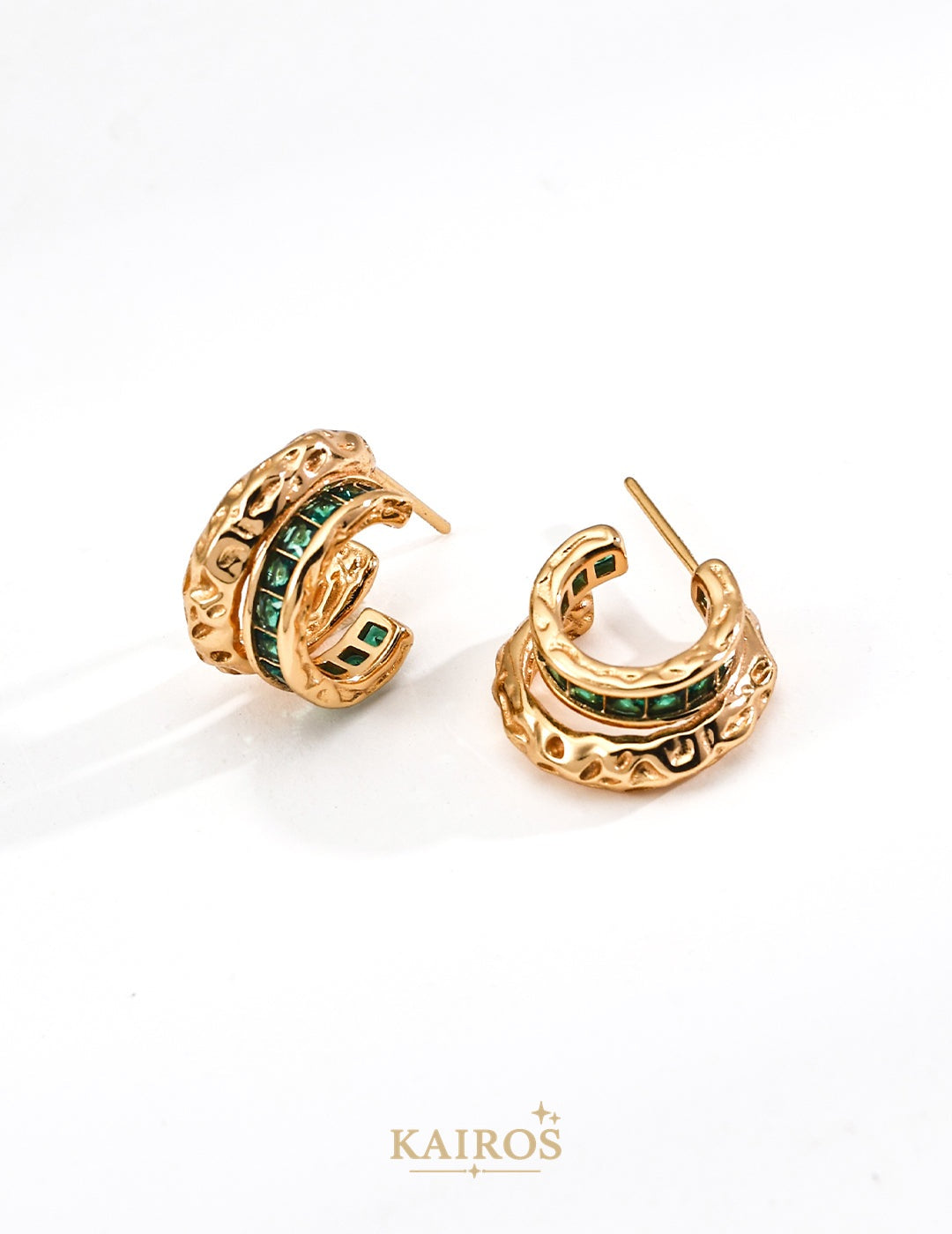 Kairos logo-only cover - Vintage Lumiere Light Earrings