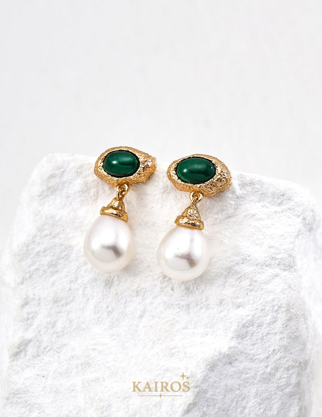 Kairos logo-only cover - Pearl Light Serenity Earrings