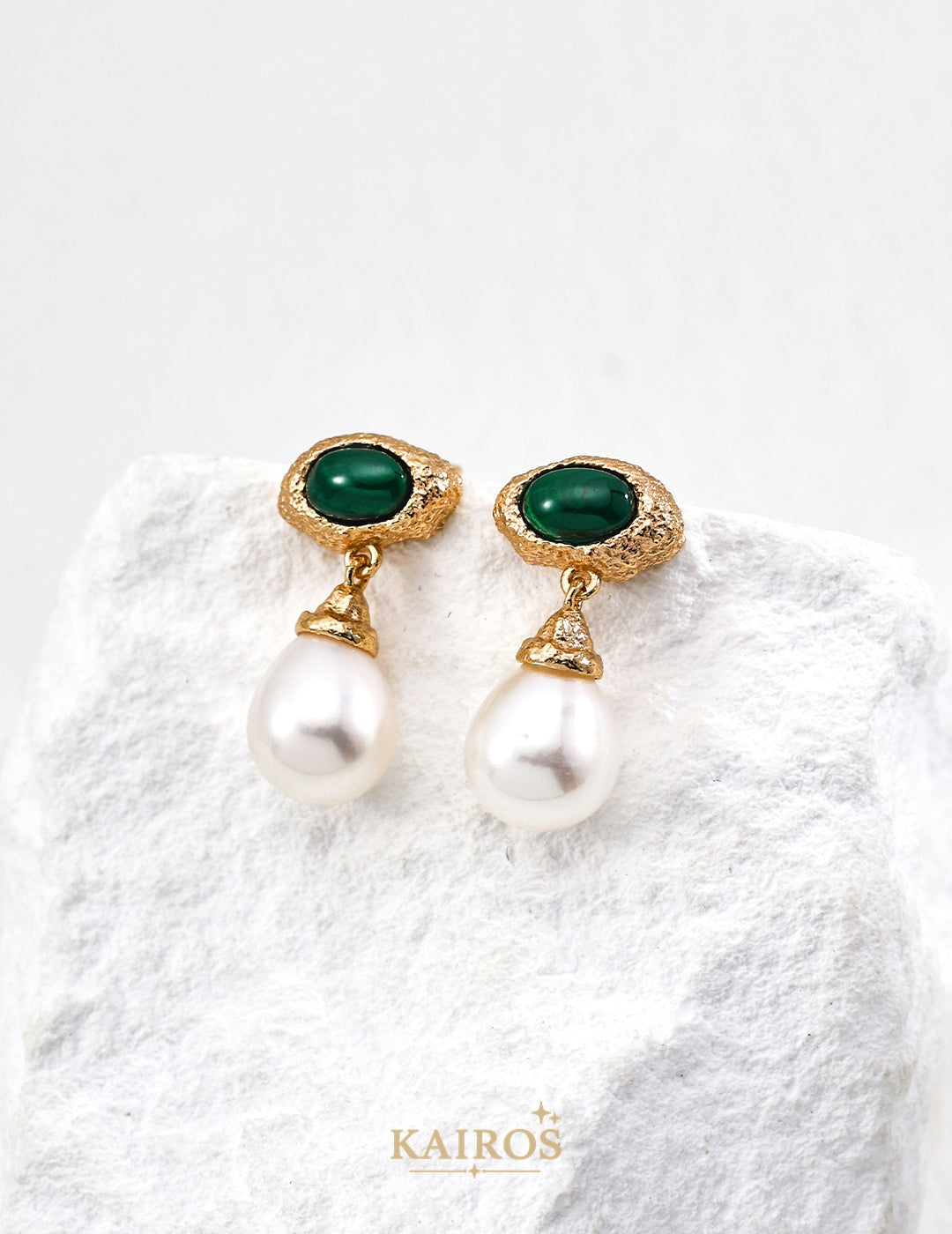 Kairos logo-only cover - Pearl Light Serenity Earrings