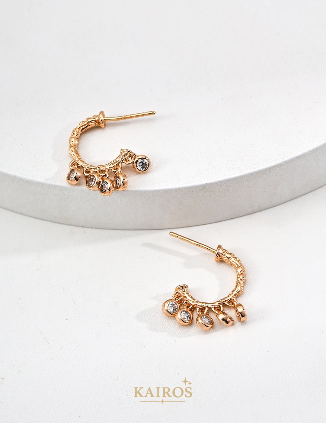 Kairos logo-only cover - Vintage Radiance Lumiere Earrings