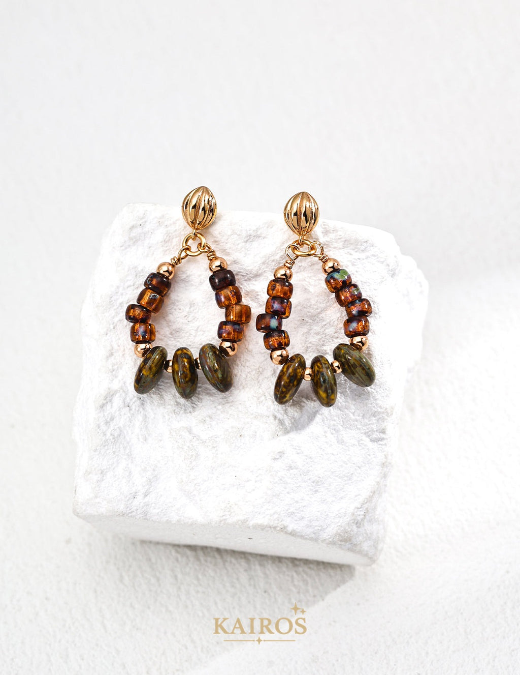 Kairos logo-only cover - Vintage Grace Earrings