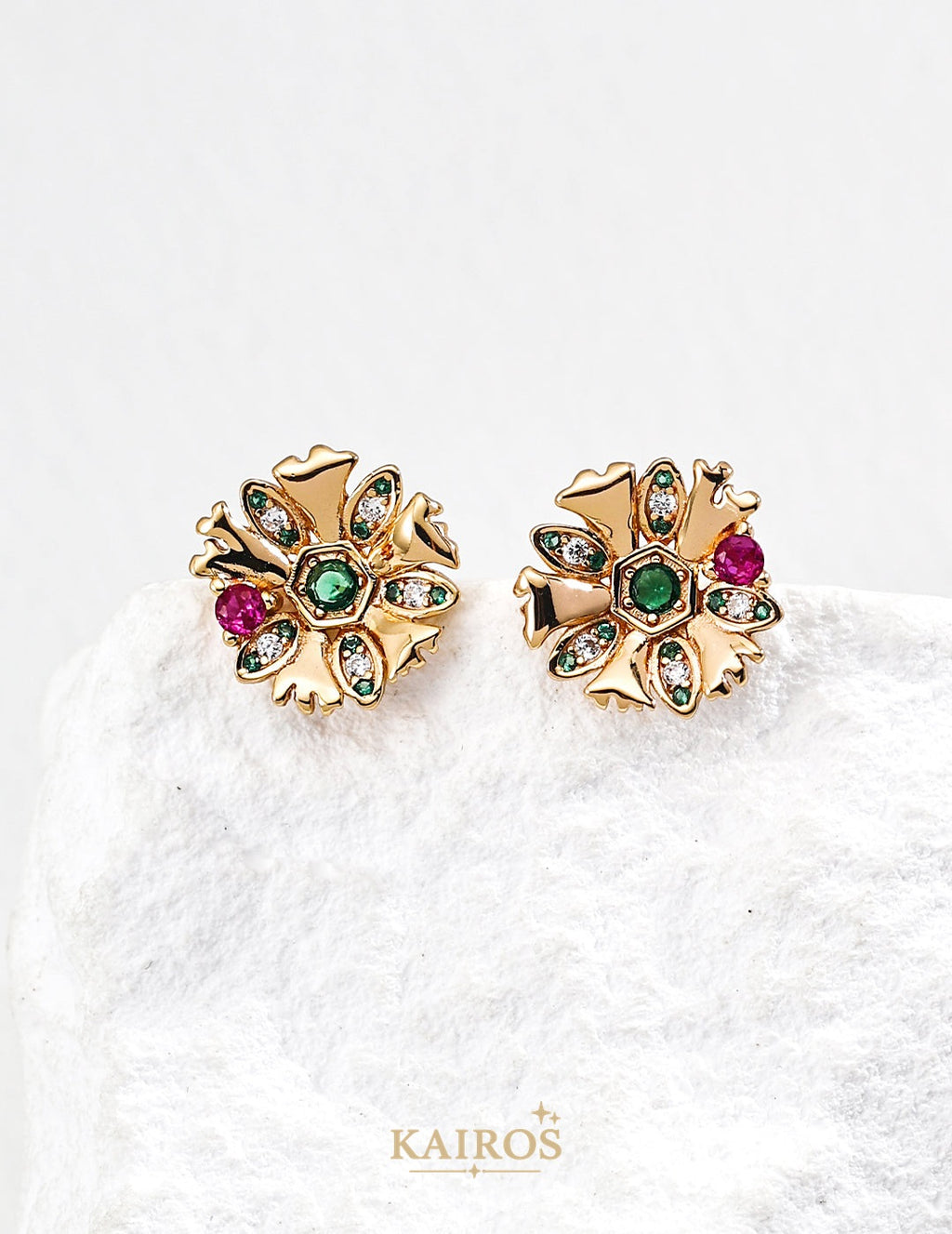 Kairos logo-only cover - Vintage Radiance Light Earrings