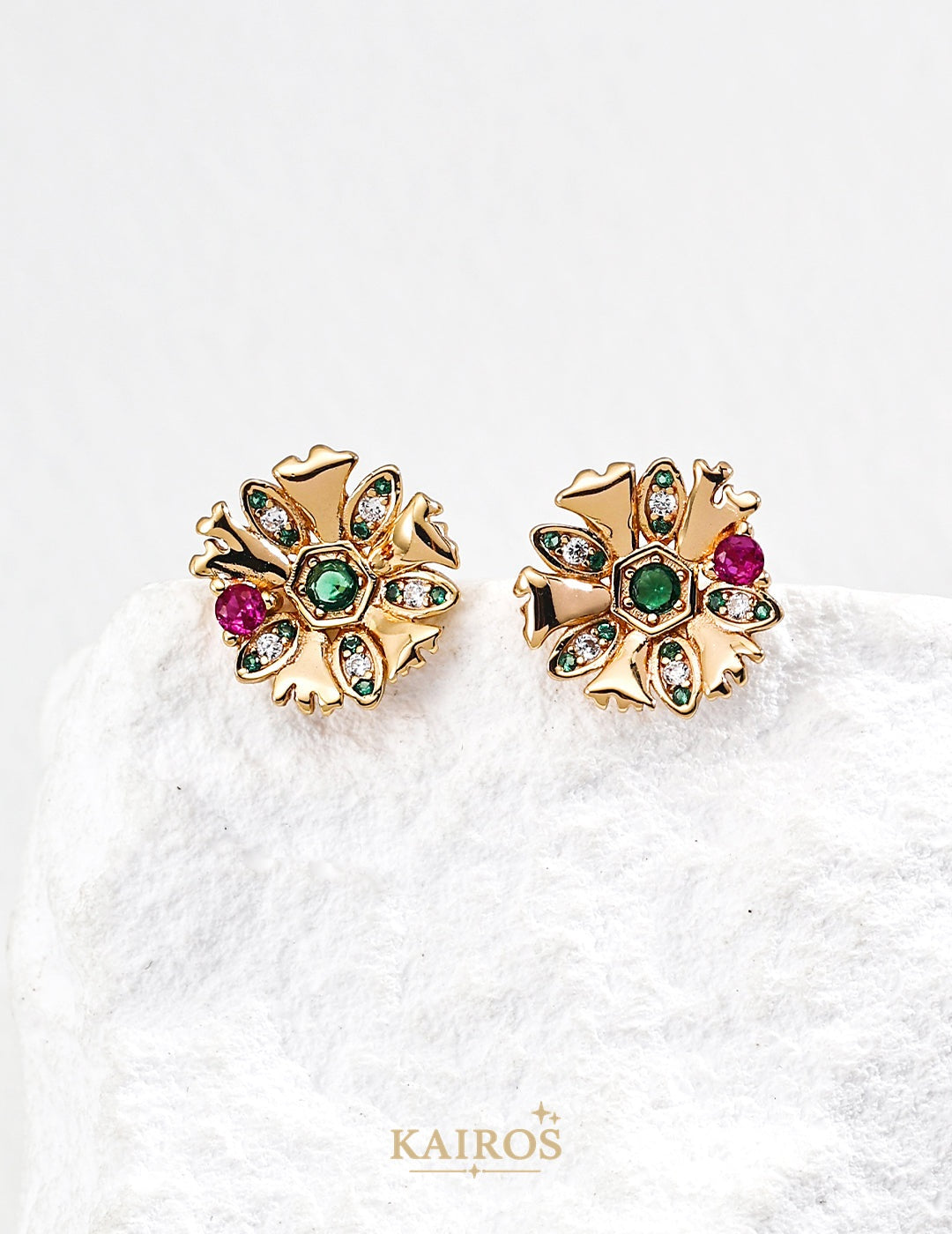 Kairos logo-only cover - Vintage Radiance Light Earrings