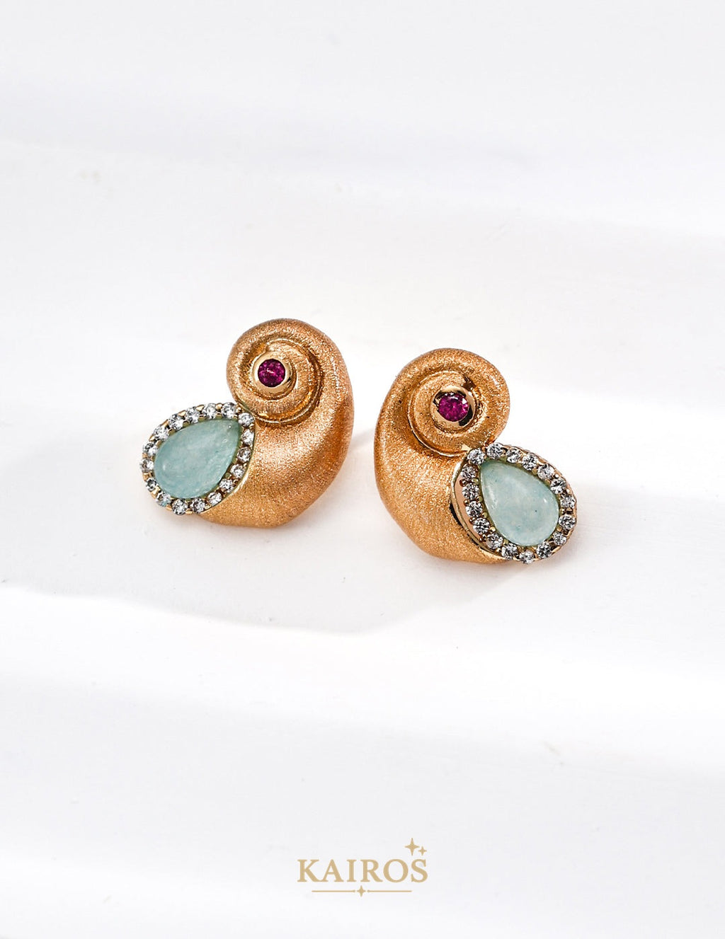Kairos logo-only cover - Ocean Wave Radiance Earrings