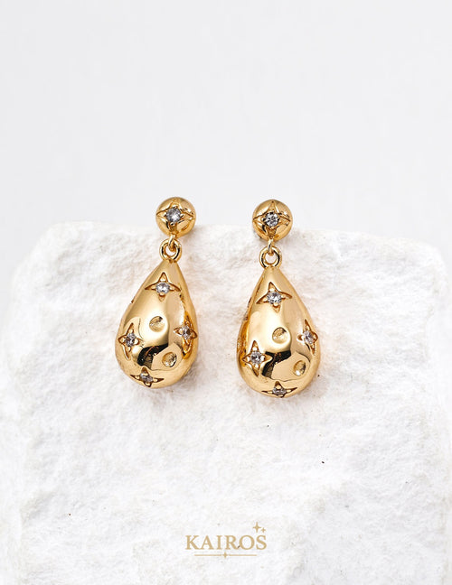 Kairos logo-only cover - Celestial Star Radiance Earrings
