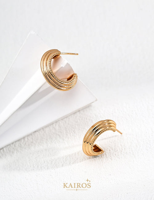 Kairos logo-only cover - Arc Light Earrings