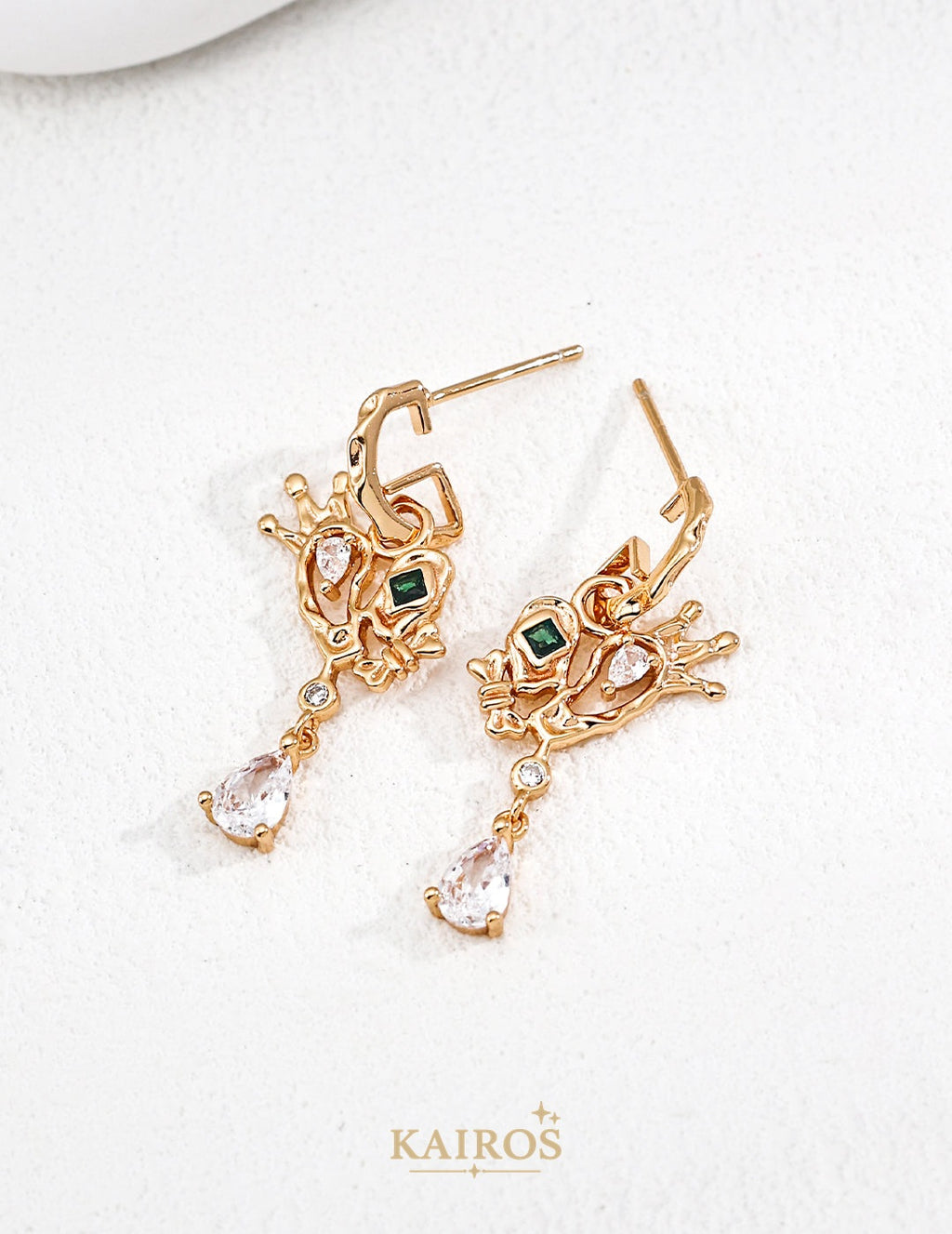 Kairos logo-only cover - Lava Bloom Radiance Earrings