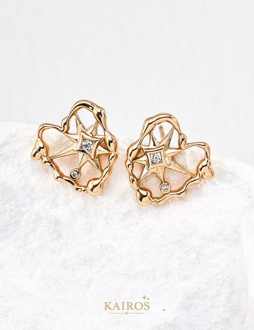 Kairos logo-only cover - Celestial Star Sparkle Earrings