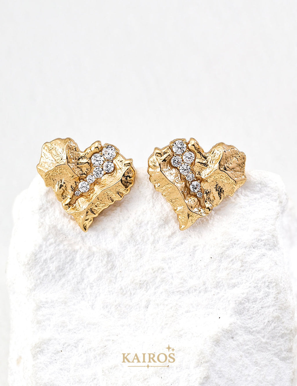 Kairos logo-only cover - Heart Echo Radiance Earrings