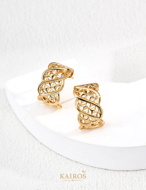 Kairos logo-only cover - Arc Flow Earrings