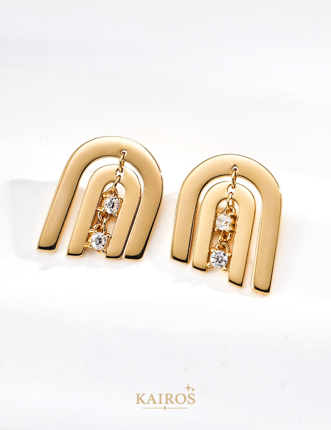 Kairos logo-only cover - Lucky Knot Sparkle Earrings