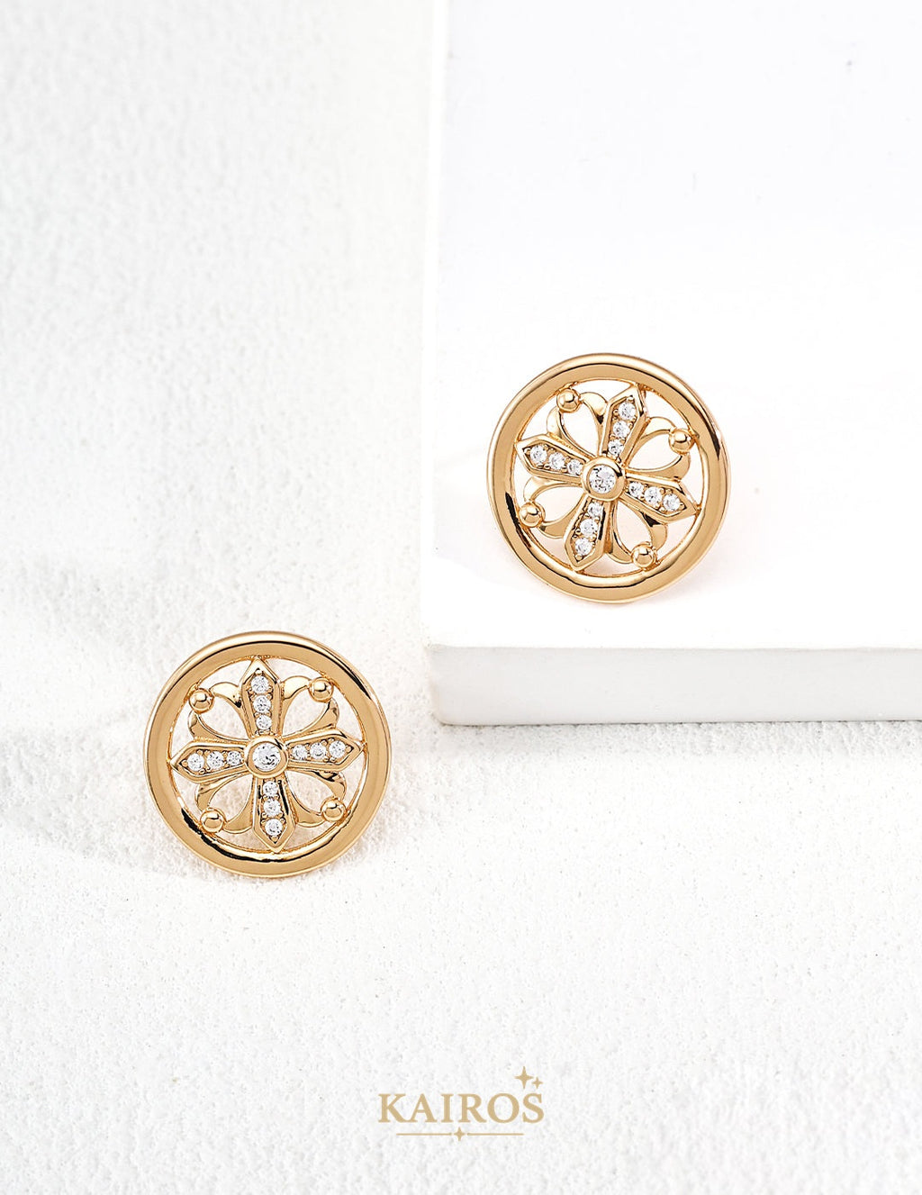 Kairos logo-only cover - Blooming Garden Lumiere Earrings