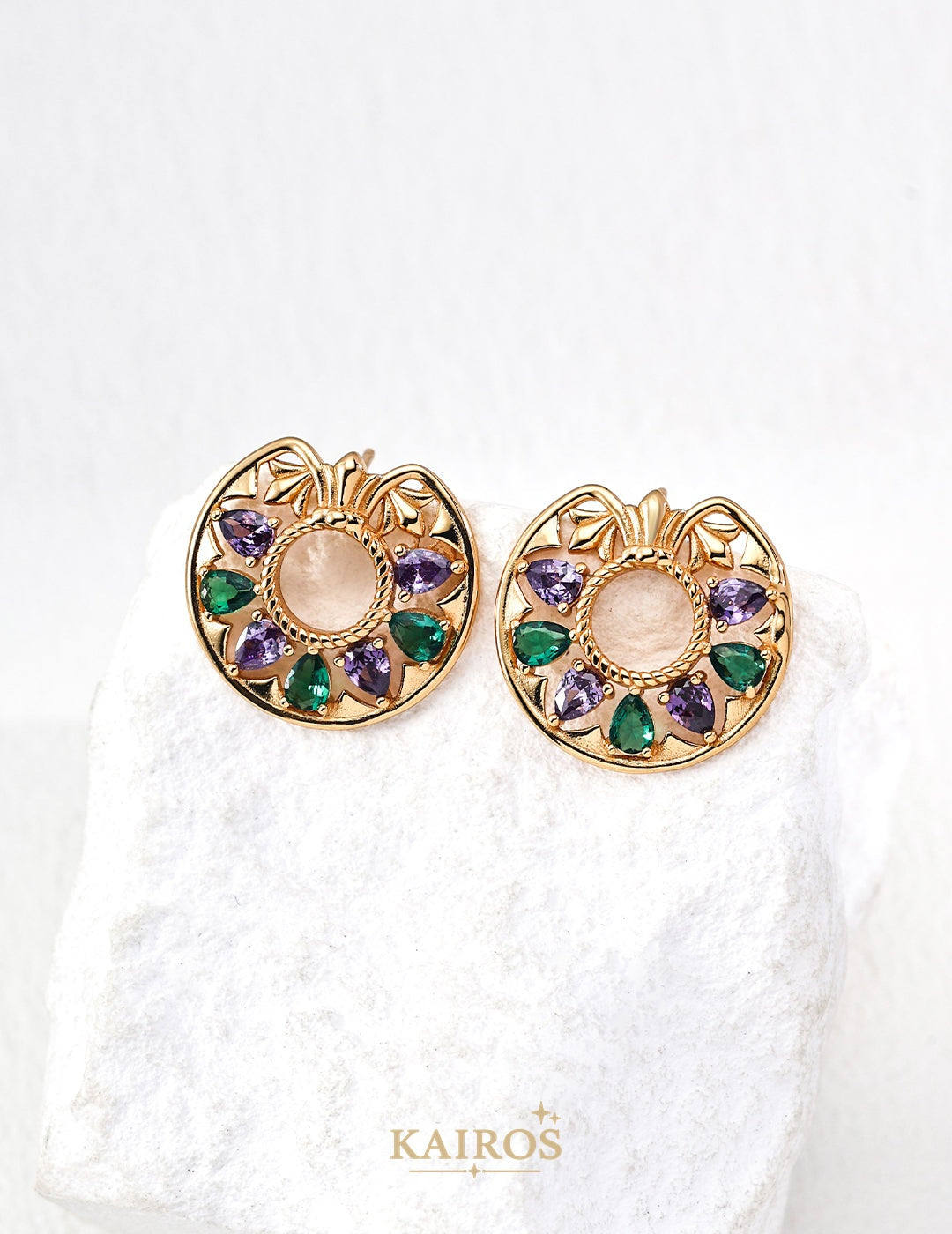 Kairos logo-only cover - Blooming Garden Light Earrings