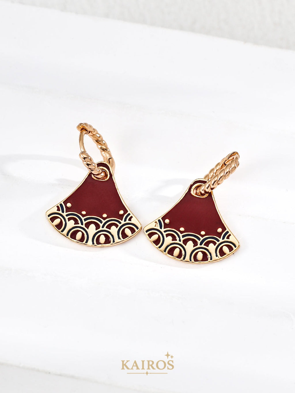 Kairos logo-only cover - Enamel Renewal Earrings