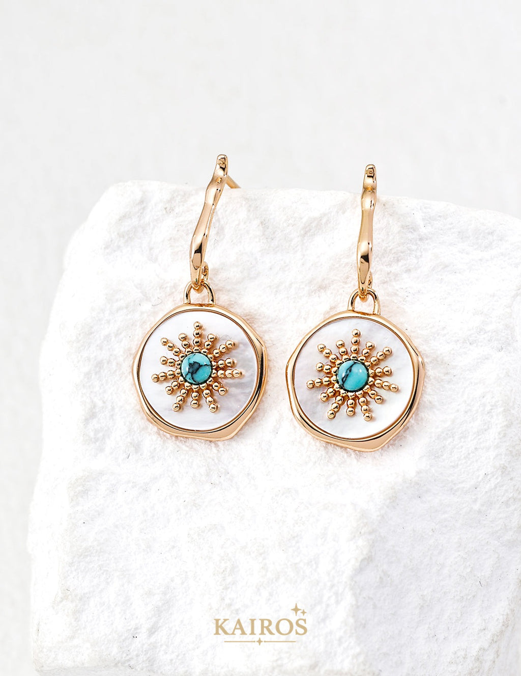 Kairos logo-only cover - Pearl Romance Mother-of-Pearl Earrings