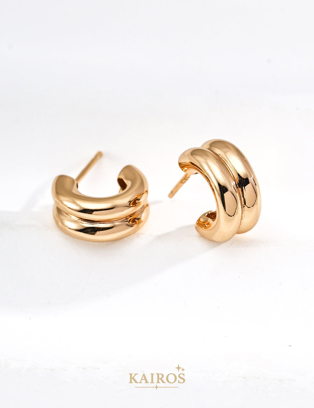 Kairos logo-only cover - Vintage Grace Stud Earrings