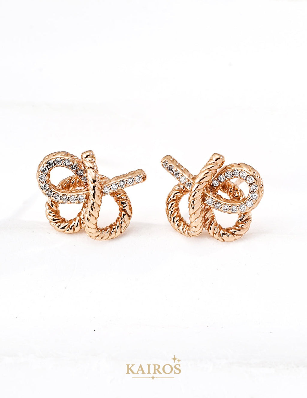 Kairos logo-only cover - Square Halo Radiance Light Earrings