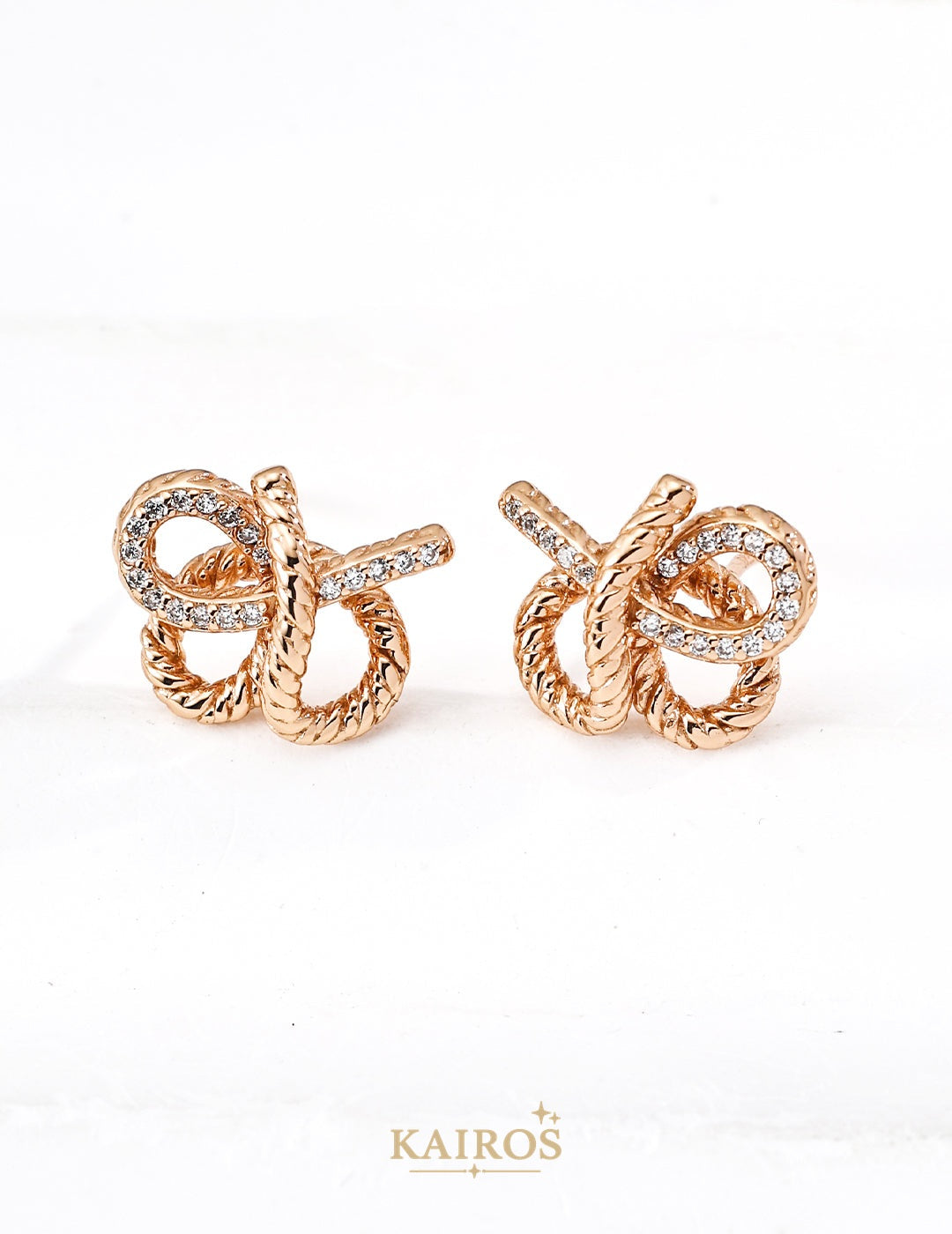 Kairos logo-only cover - Square Halo Radiance Light Earrings
