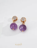 Kairos logo-only cover - Amethyst Earrings