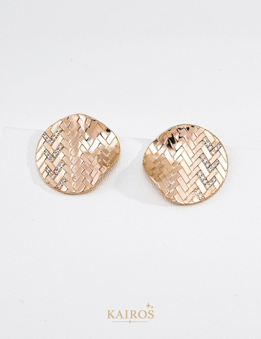 Kairos logo-only cover - Modern Zirconia Earrings