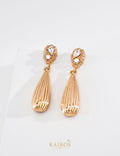 Kairos logo-only cover - Vintage Zirconia Drop Earrings