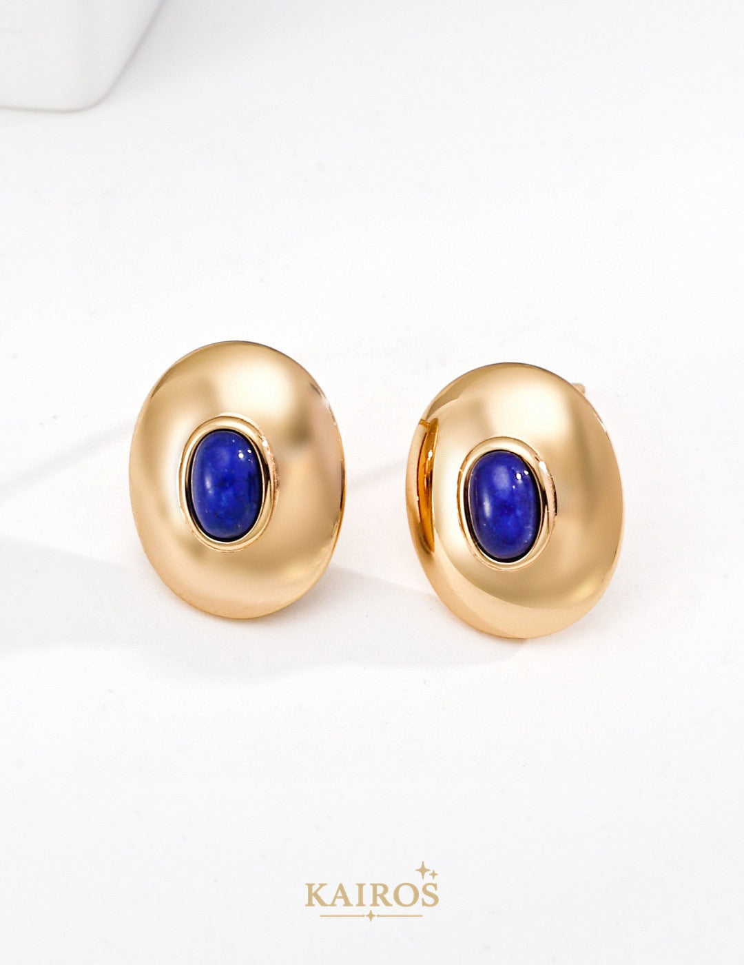 Kairos logo-only cover - Celestial Lapis Lazuli Earrings