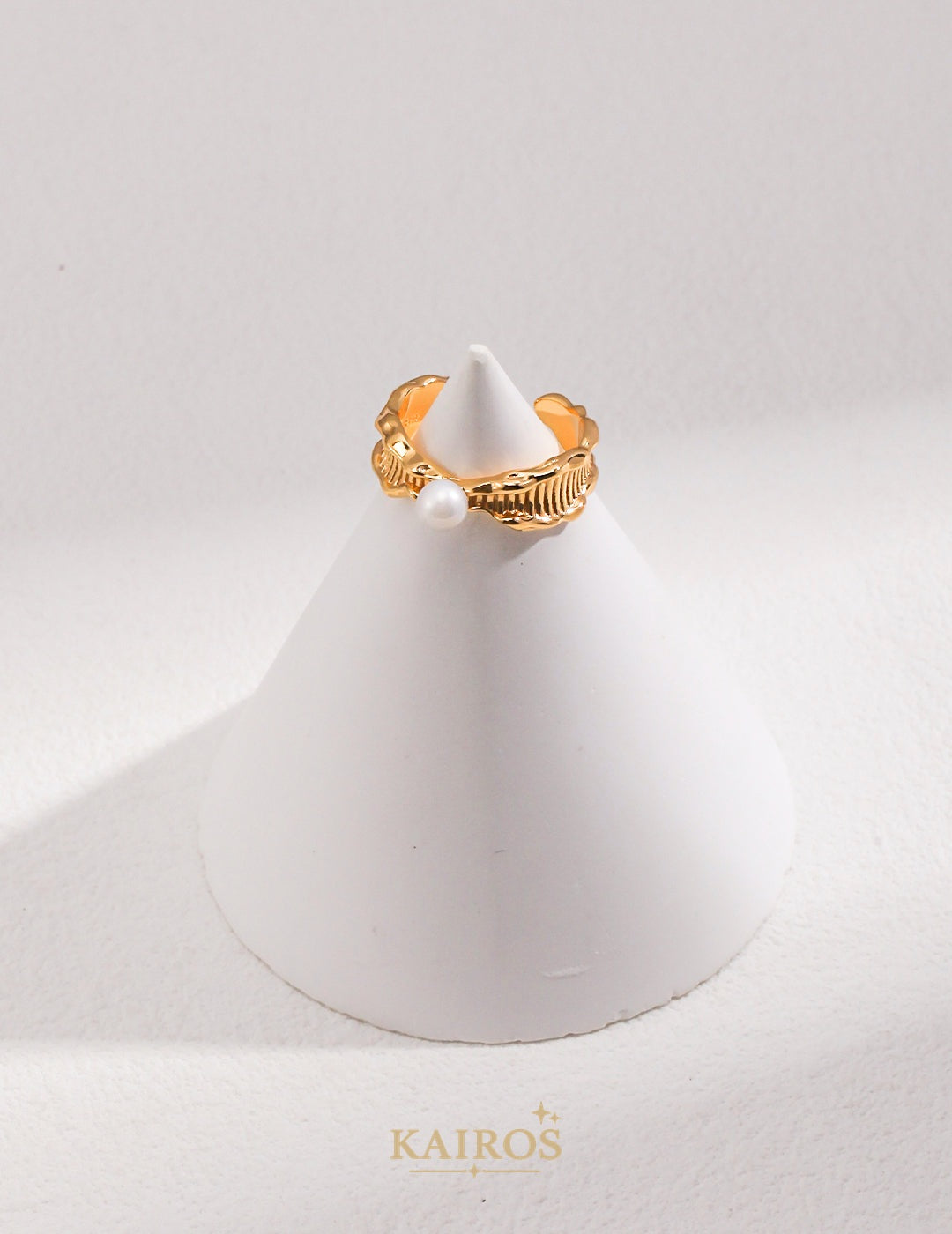 Kairos logo-only cover - Lava Bloom Pearl Radiance Ring